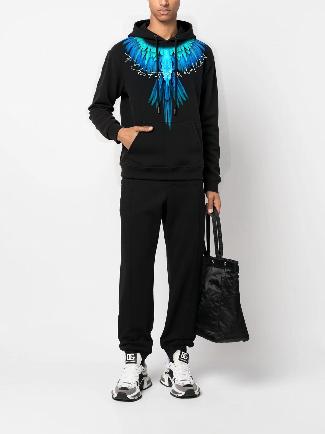 FesFas Wings-print Hoodie Set | Black | Men