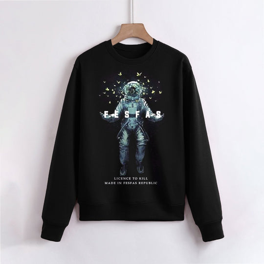 FesFas Astronaut-print Sweatshirt | Black | Men