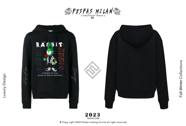 FESFAS HOODIE - Green Rabbit