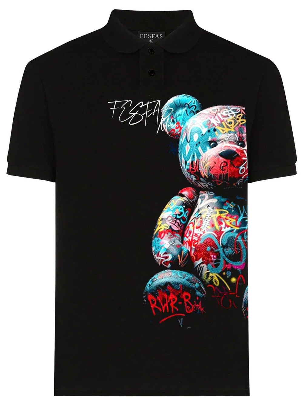FesFas bear-print Polo Shirt
