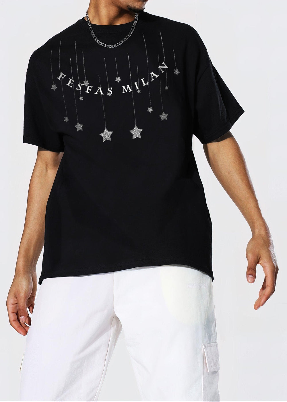 FesFas Stars-print T-shirt | Black | Men