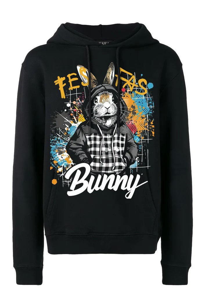 FesFas rabbit-print Hoodie | Black | Men