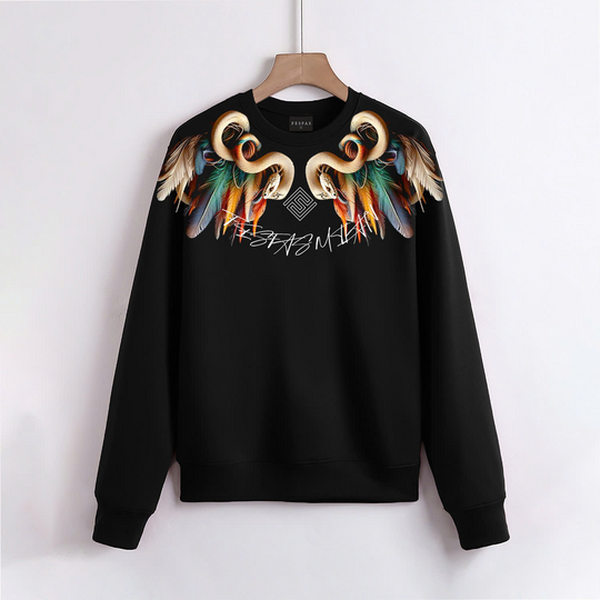 FesFas Snake-print Sweatshirt | Black | Men