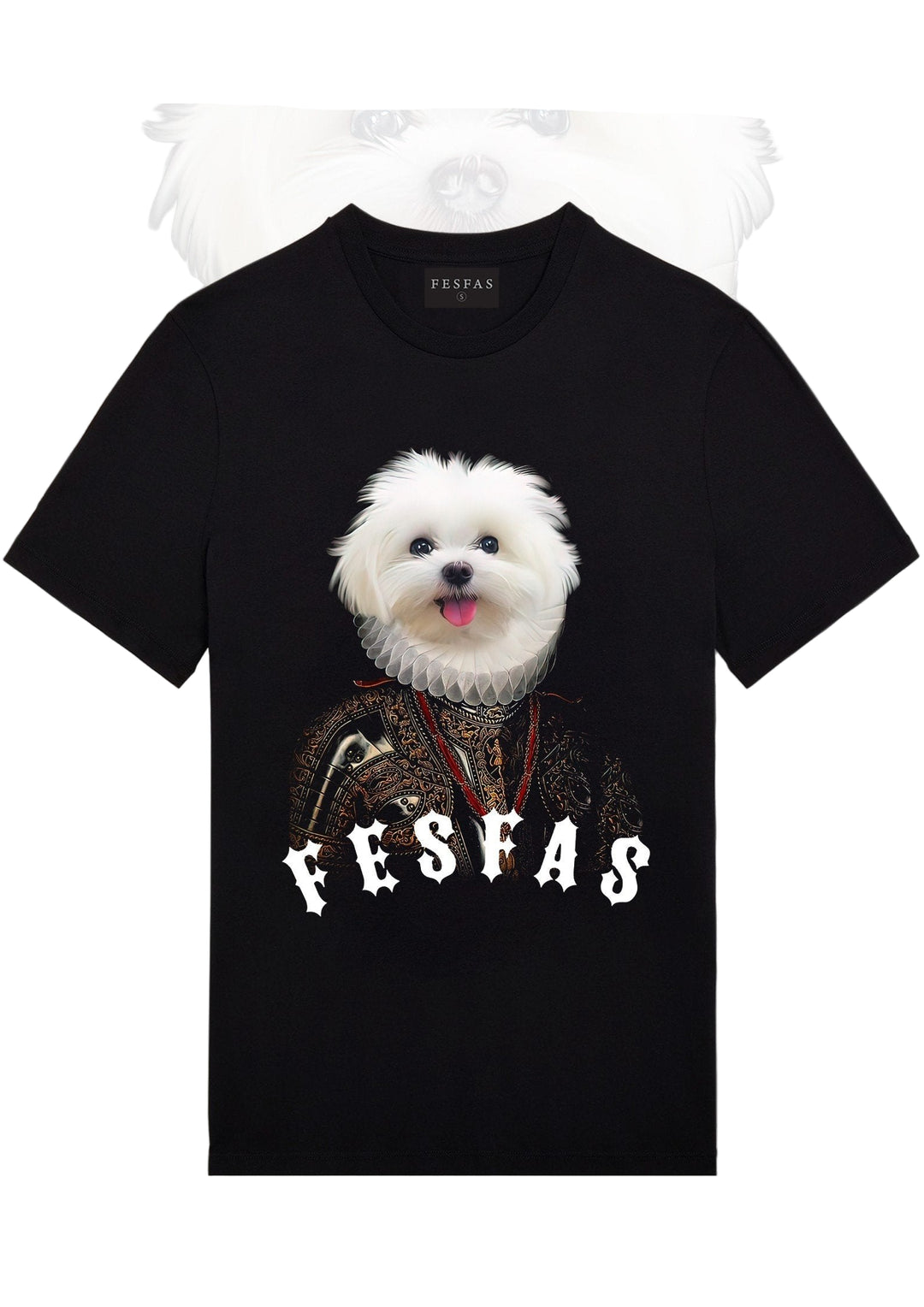 FesFas Dog-print T-shirt | Black | Men