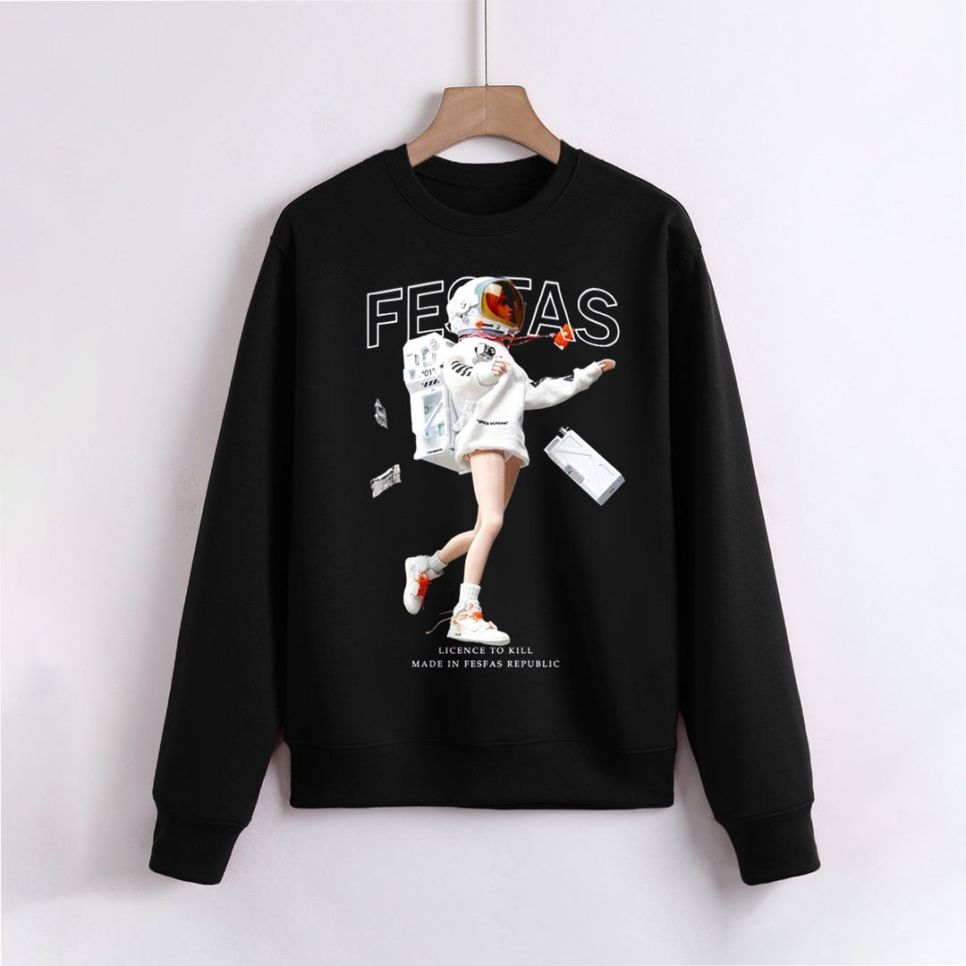 FesFas Astronaut-print Sweatshirt | Black | Men