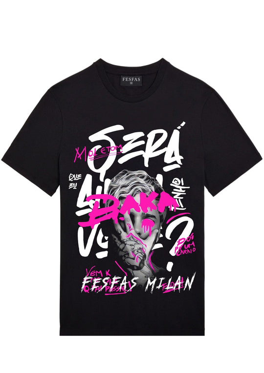 FesFas baka-print T-shirt | Black | Men