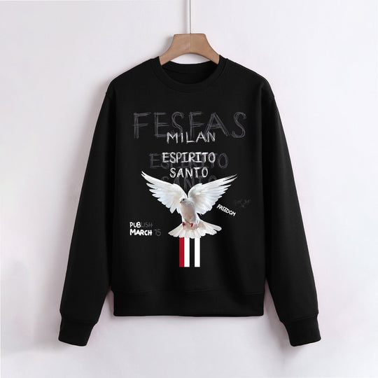 FesFas Dove-print Sweatshirt | Black | Men