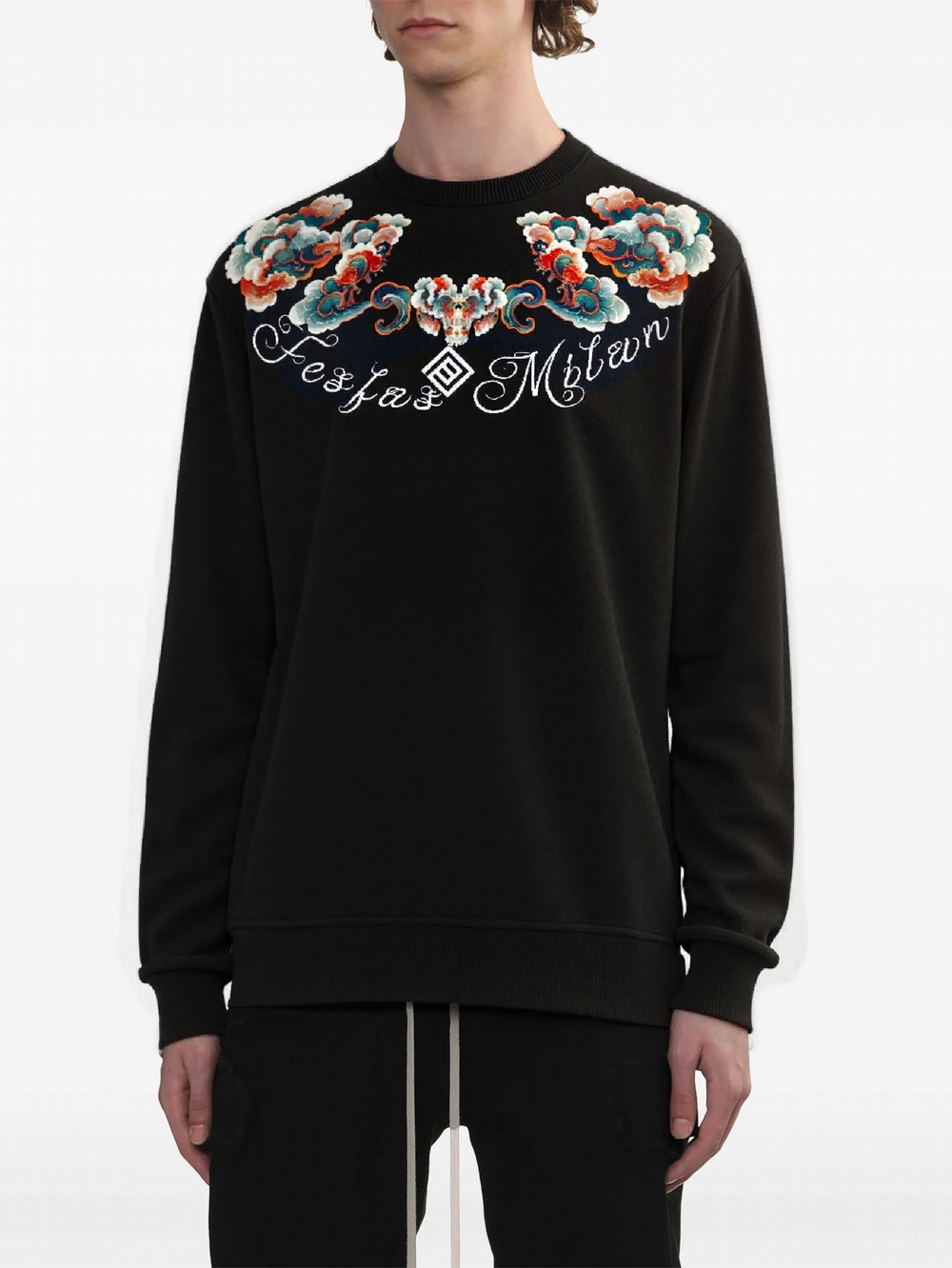 FesFas cloud-print Sweatshirt | Black | Men