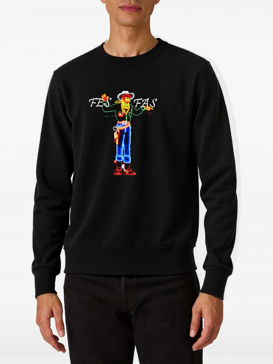 FesFas graphic-print Sweatshirt | Black | Men