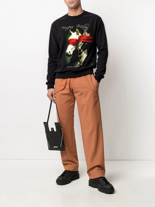 FesFas horse-print Sweatshirt | Black | Men