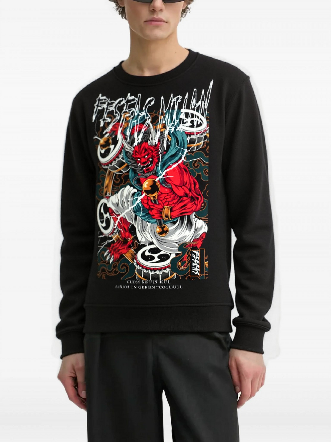 FesFas storm warrior-print Sweatshirt | Black | Men