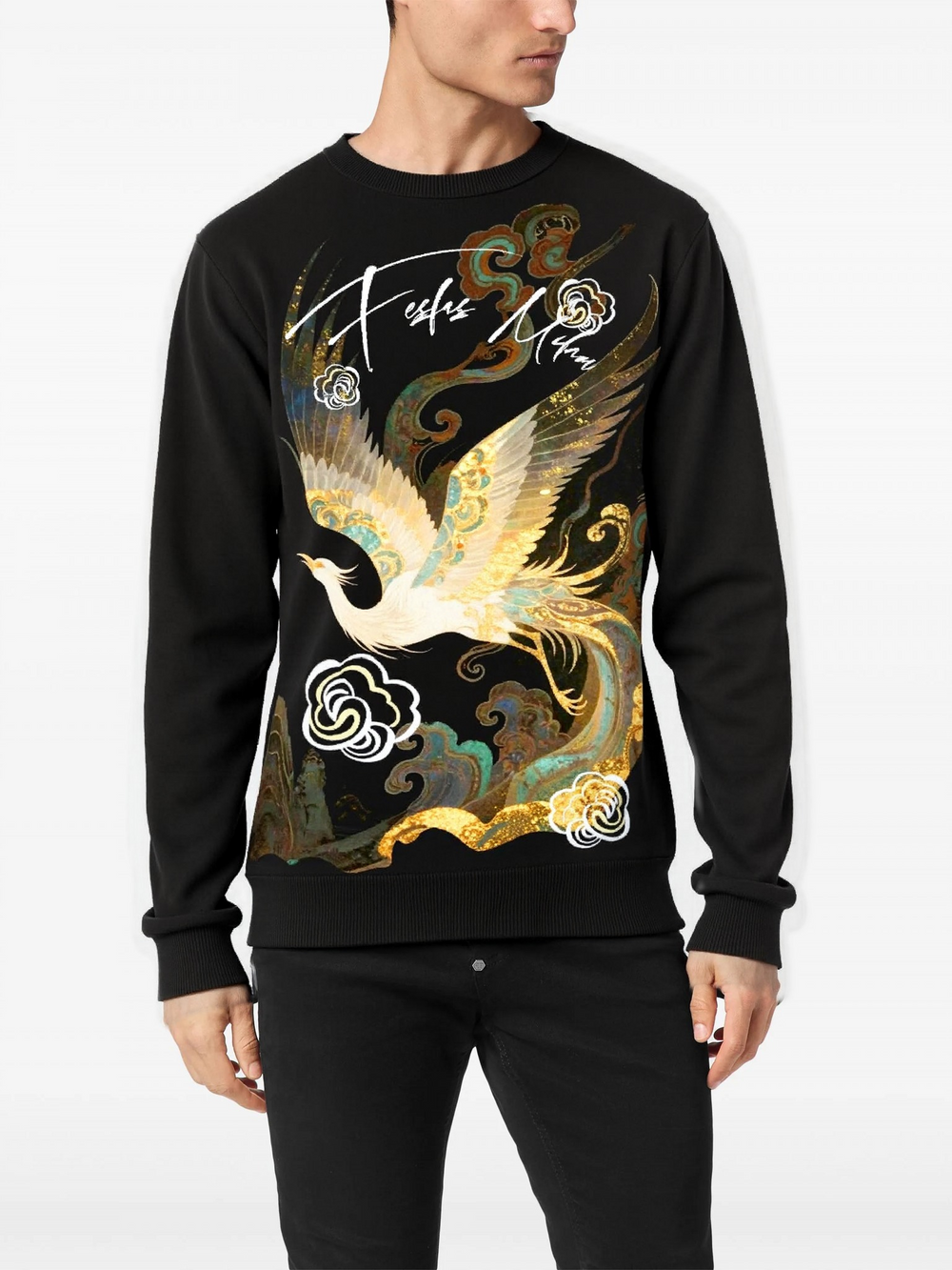 FesFas phoenix-print Sweatshirt | Black | Men
