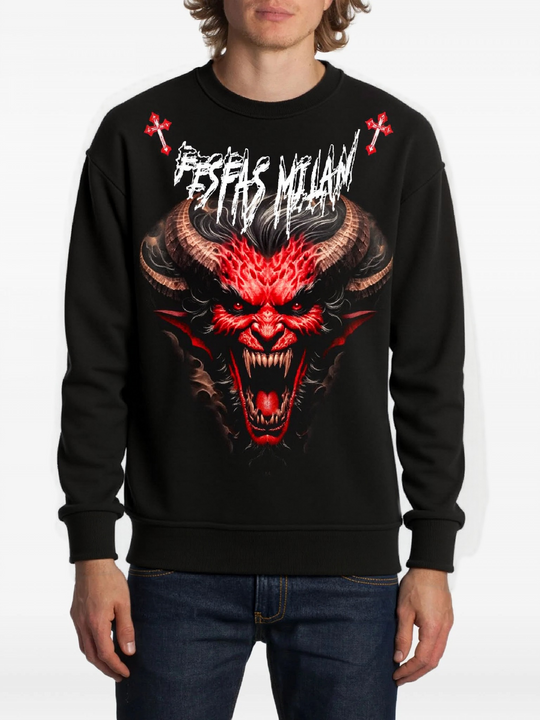 FesFas devil-print Sweatshirt | Black | Men