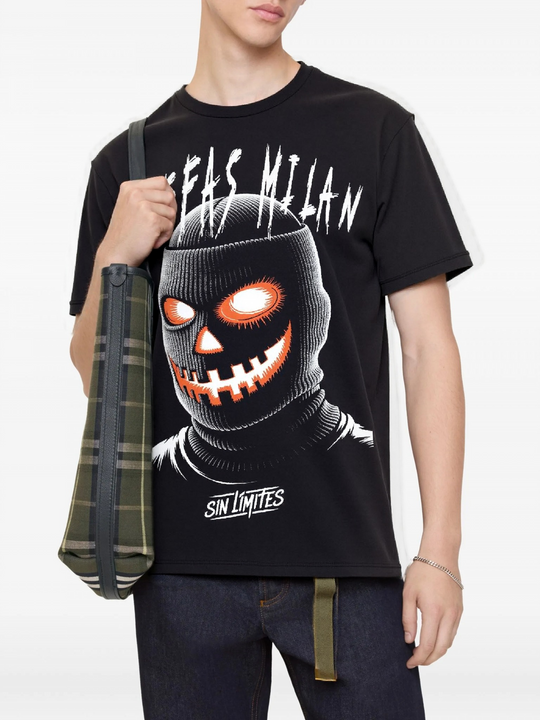 FesFas pumpkin mask-print T-shirt | Black | Men