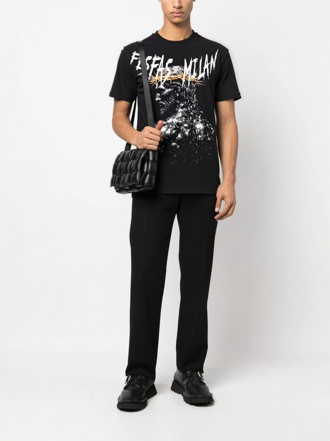 FesFas god-print T-shirt | Black | Men
