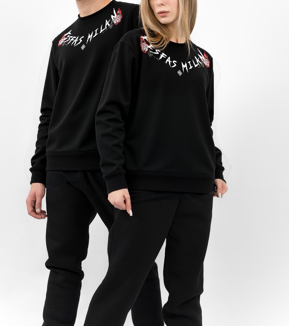 FesFas graphic-print Sweatshirt | Black | Men