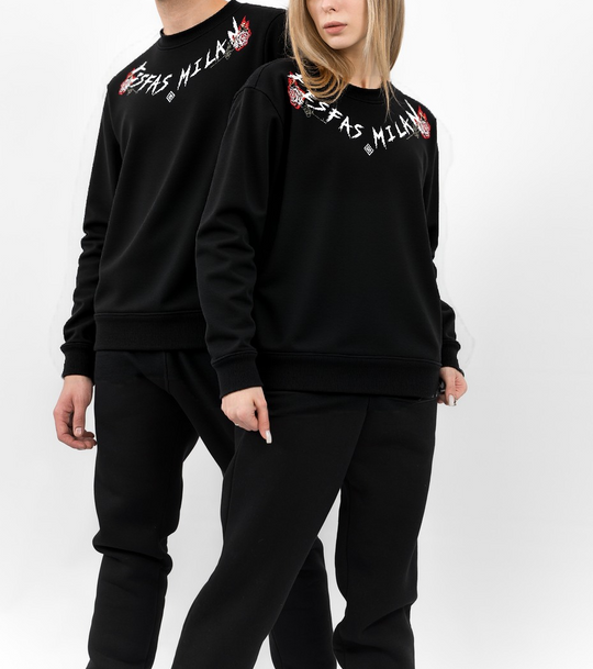 FesFas graphic-print Sweatshirt | Black | Men