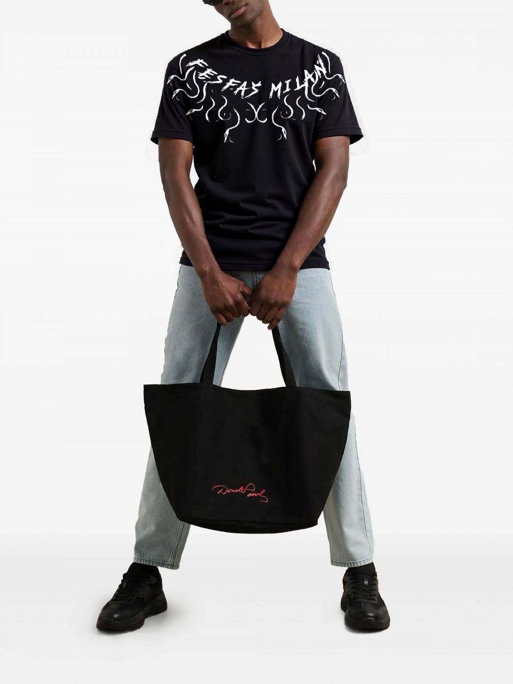 FesFas graphic-print T-shirt | Black | Men