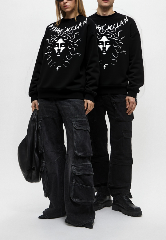 FesFas medusa-print Sweatshirt | Black | Men