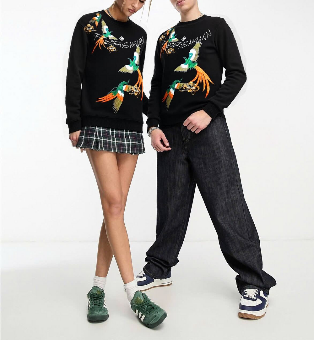 FesFas Phoenix-print Sweatshirt | Black | Men