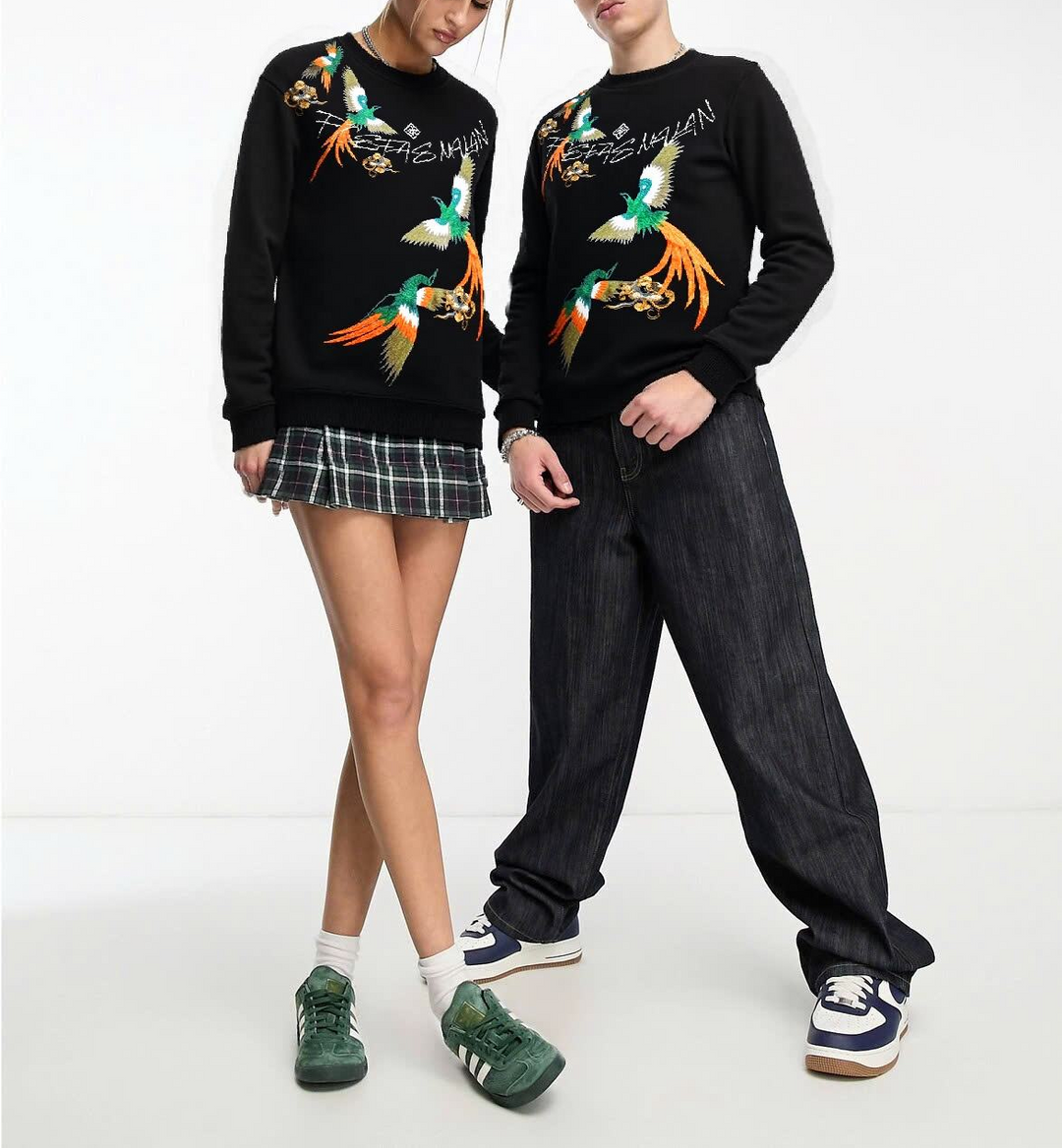 FesFas Phoenix-print Sweatshirt | Black | Men