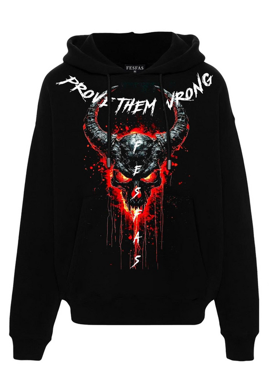 FesFas skull-print Hoodie | Black | Men