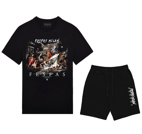 FesFas graphic-print T-shirt Set | Black | Men