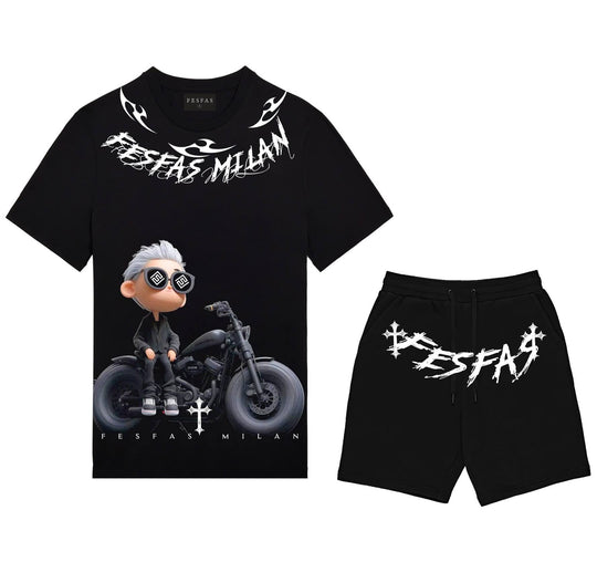FesFas cool boy-print T-shirt Set