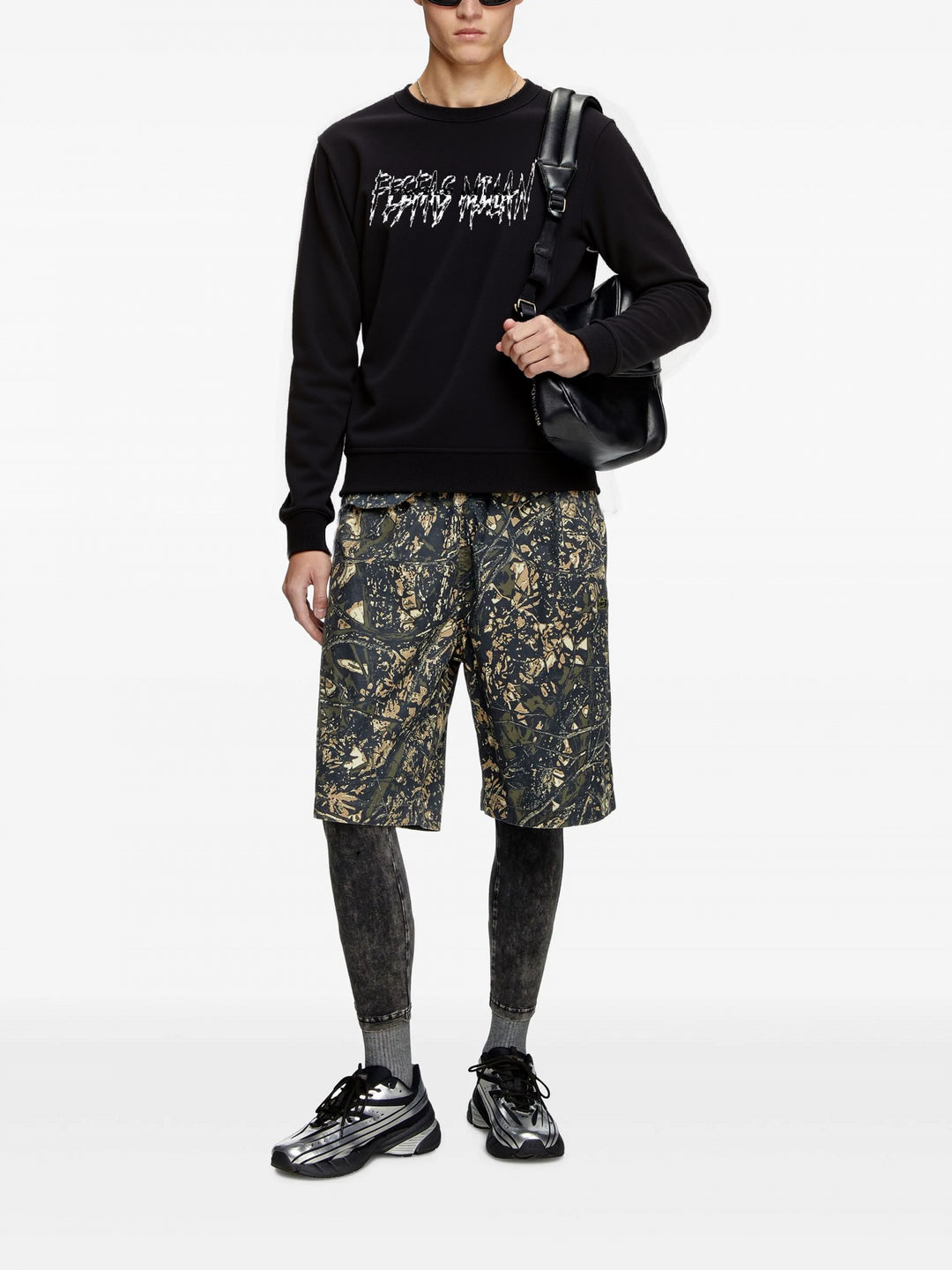 FesFas graphic-print Sweatshirt | Black | Men