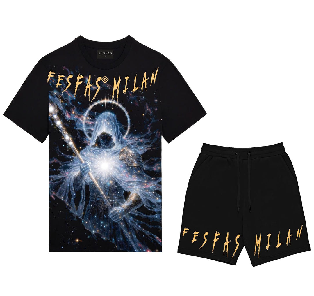 FesFas cosmic guardian-print T-shirt Set | Black | Men