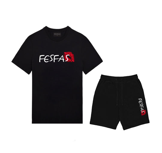 FesFas Logo-print T-shirt | Black | Men