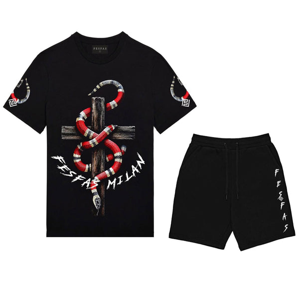 FesFas snake-print T-shirt Set