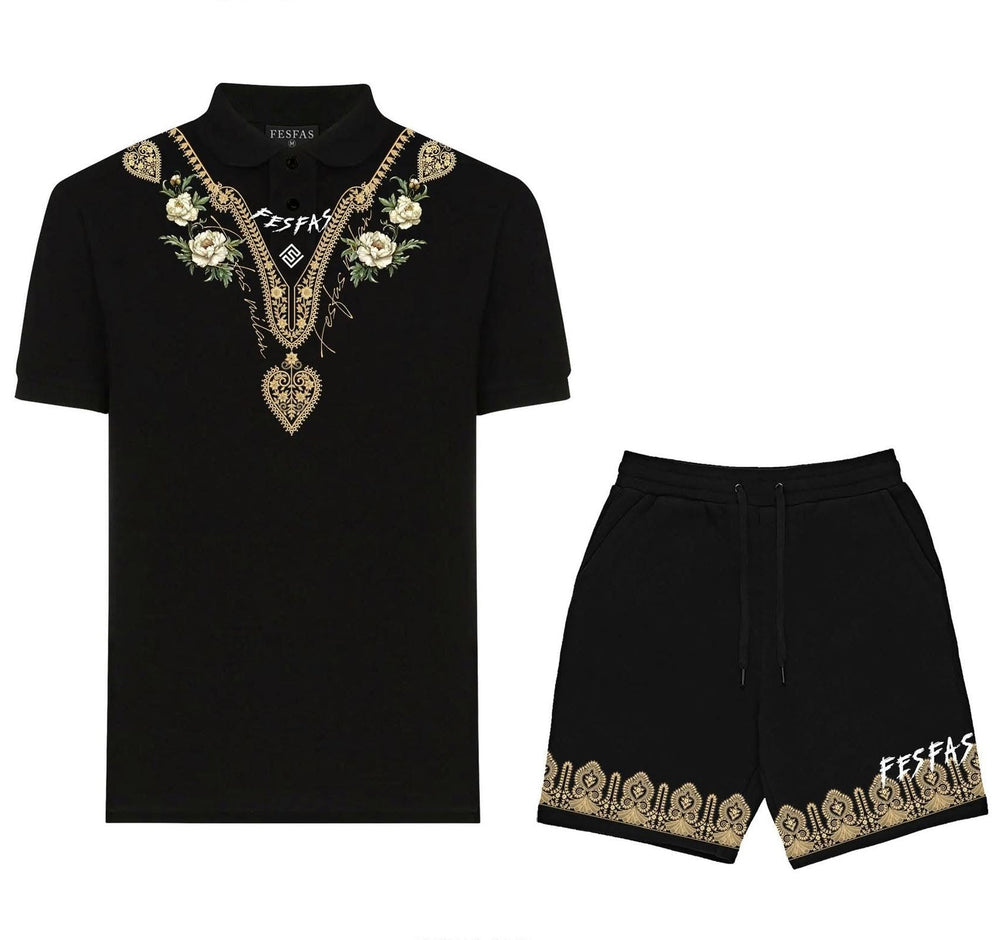 FesFas graphic-print Polo Set