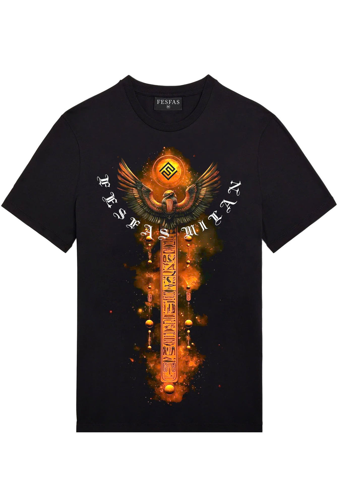 FesFas sword-print T-shirt | Black | Men