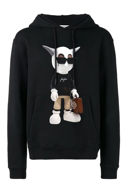 FesFas Working Bear-print Hoodie | Black | Men