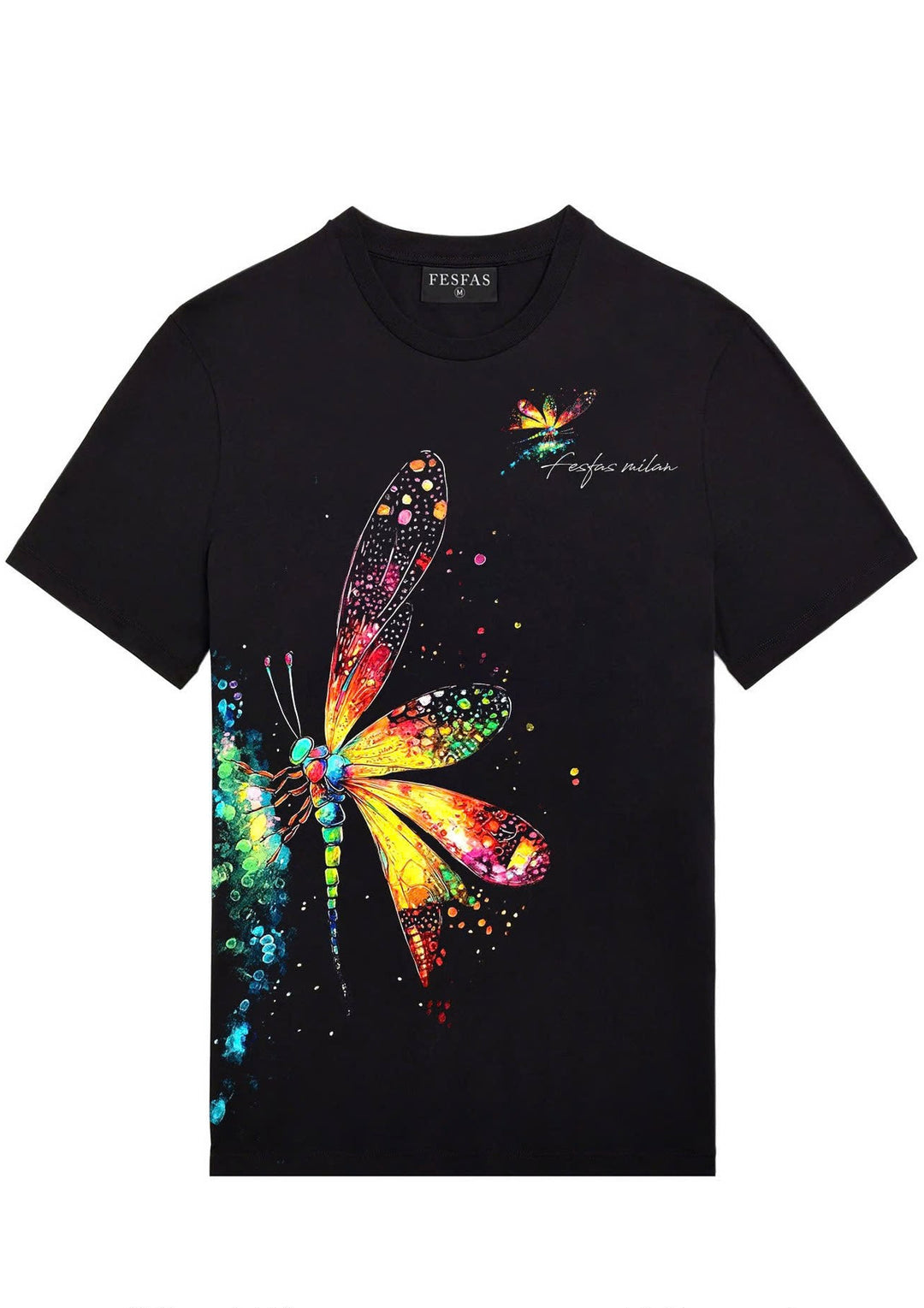 FesFas dragonfly-print T-shirt | Black | Men