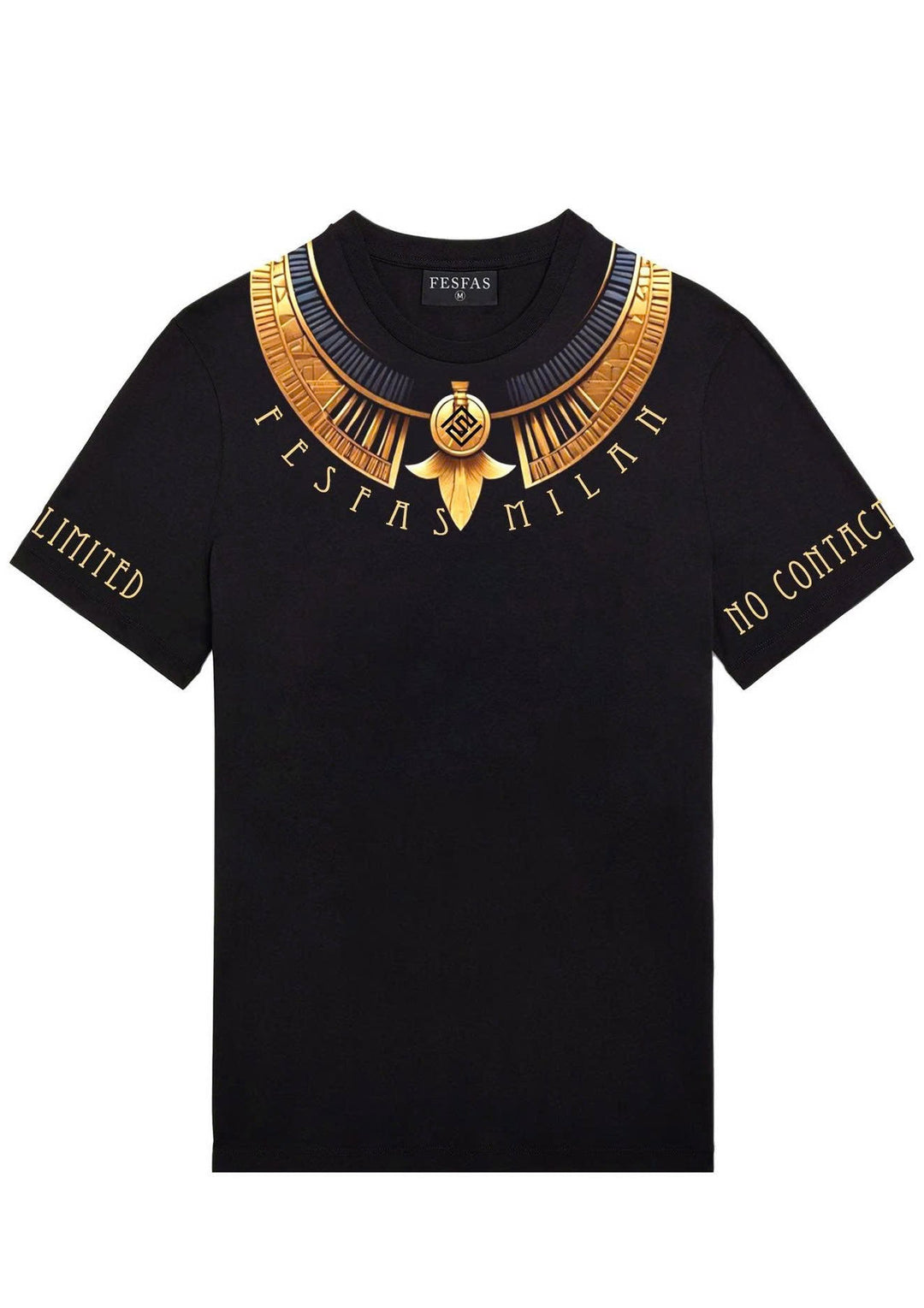 FesFas copper necklace-print T-shirt | Black | Men
