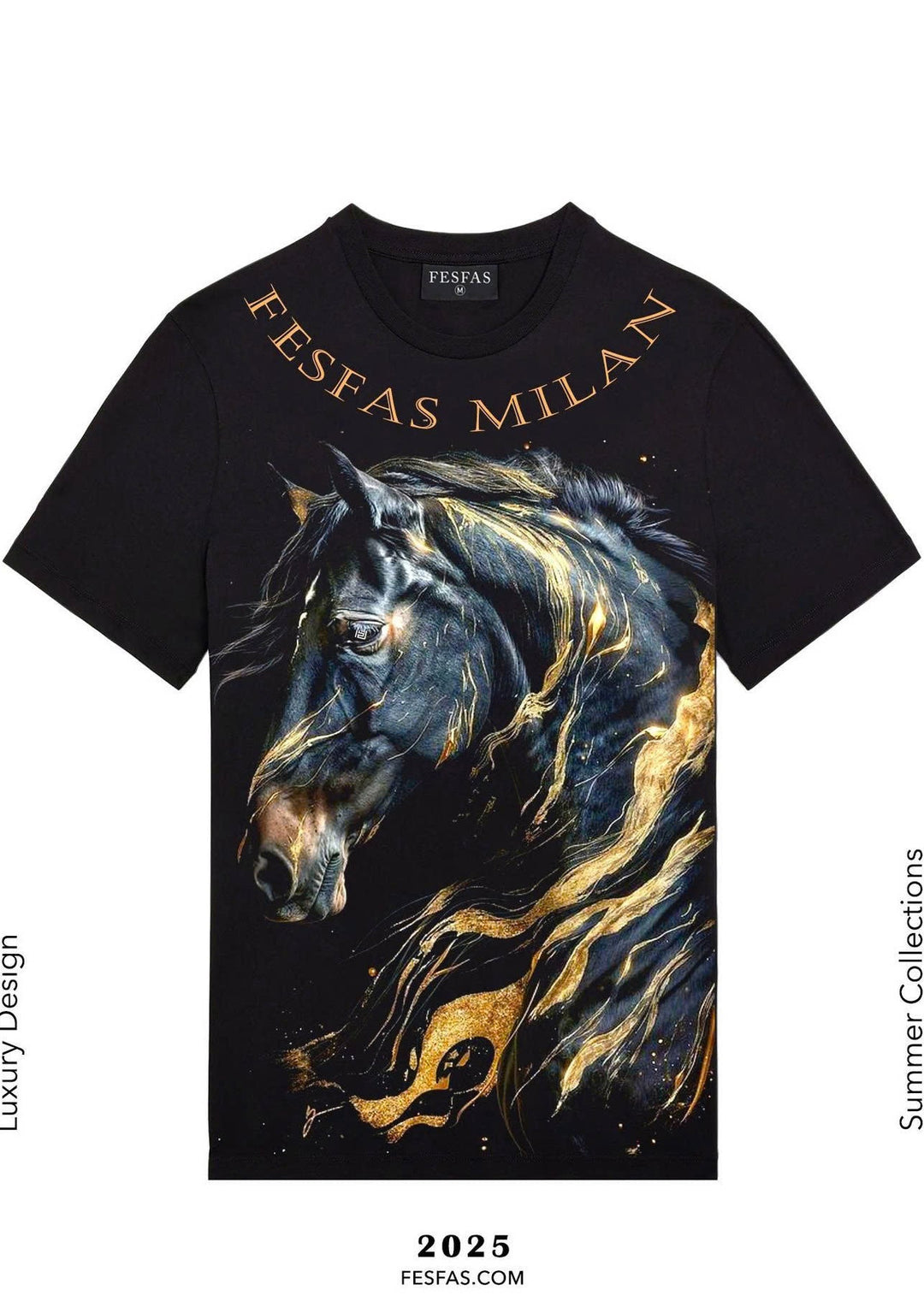 FesFas horse-print T-shirt | Black | Men