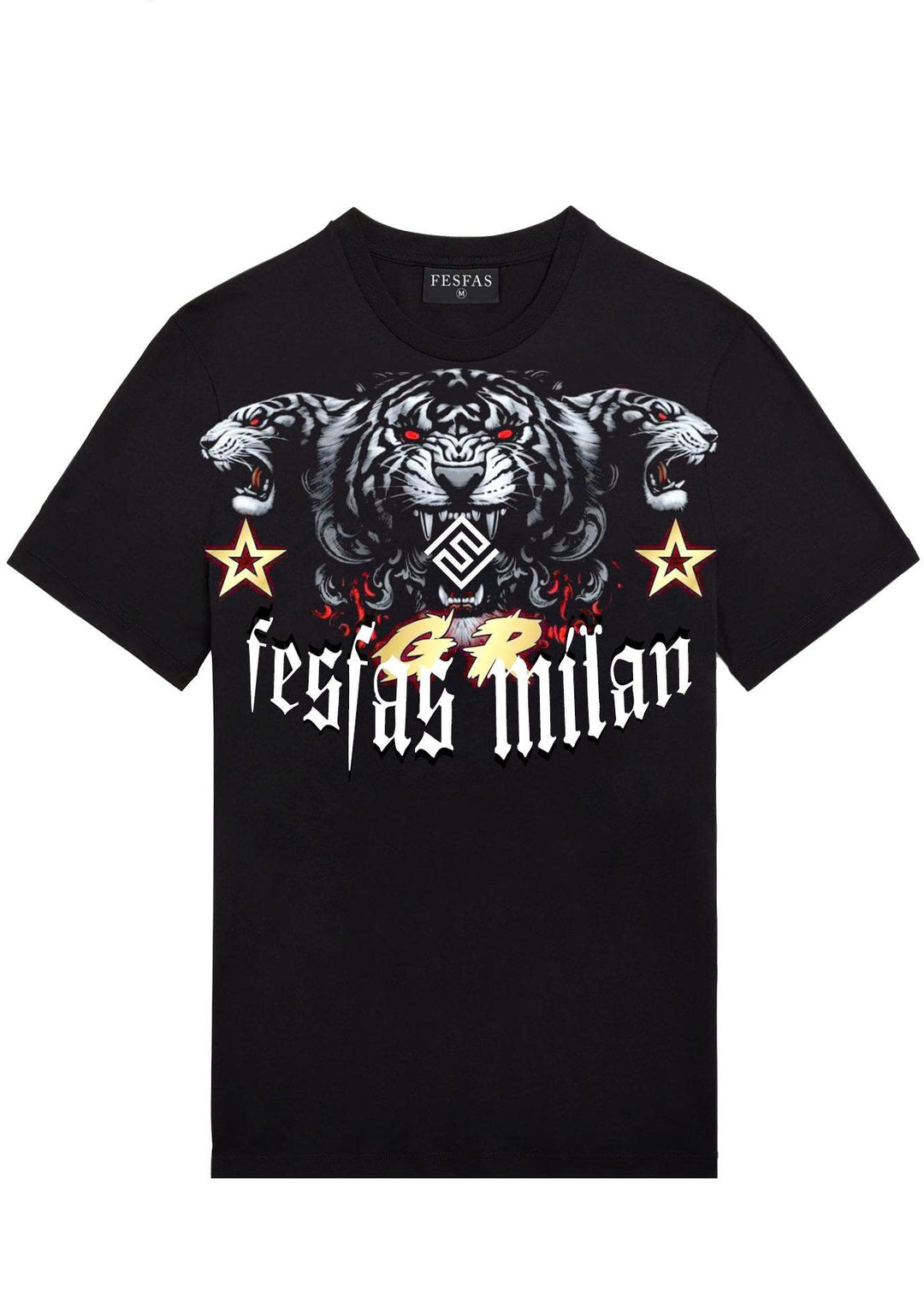 FesFas tiger-print T-shirt | Black | Men