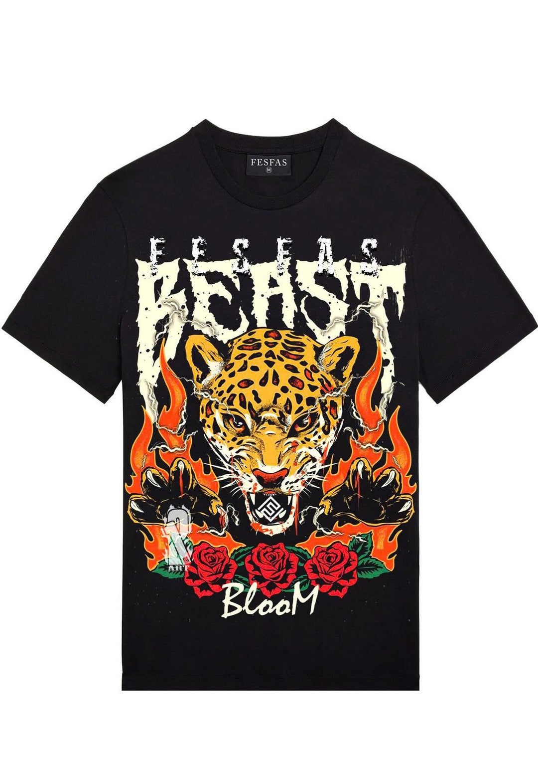 FesFas leopard-print T-shirt | Black | Men