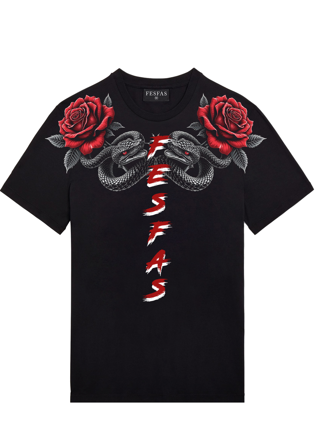 FesFas flower-print T-shirt | Black | Men
