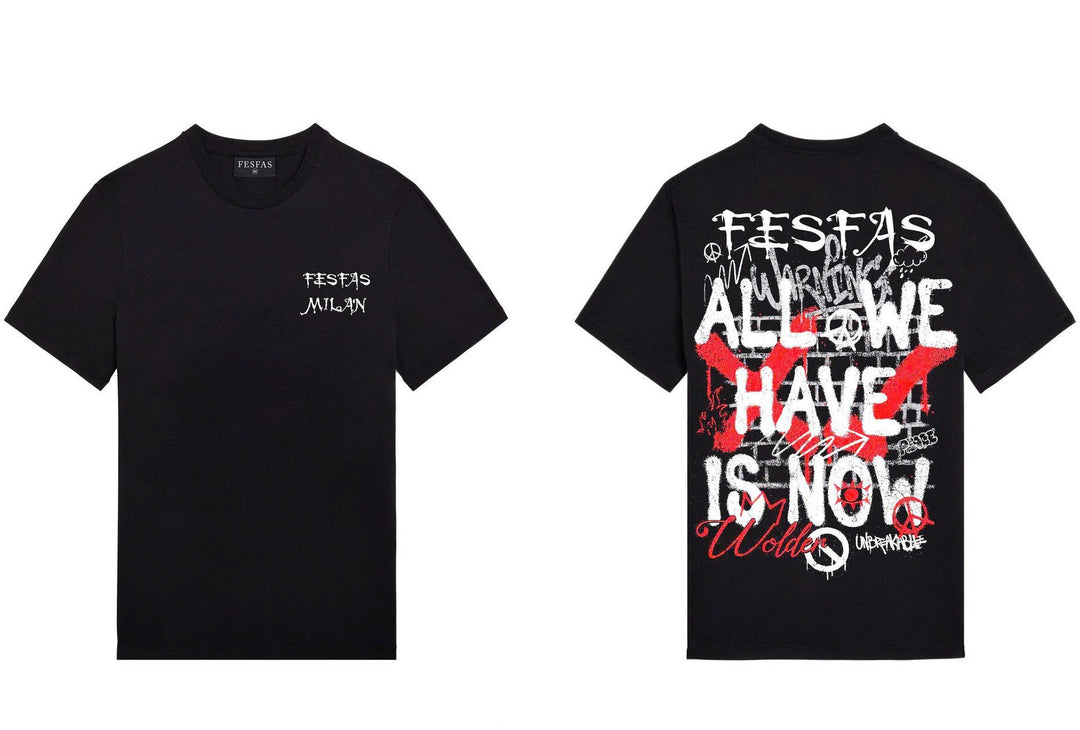 FesFas logo-print T-shirt | Black | Men