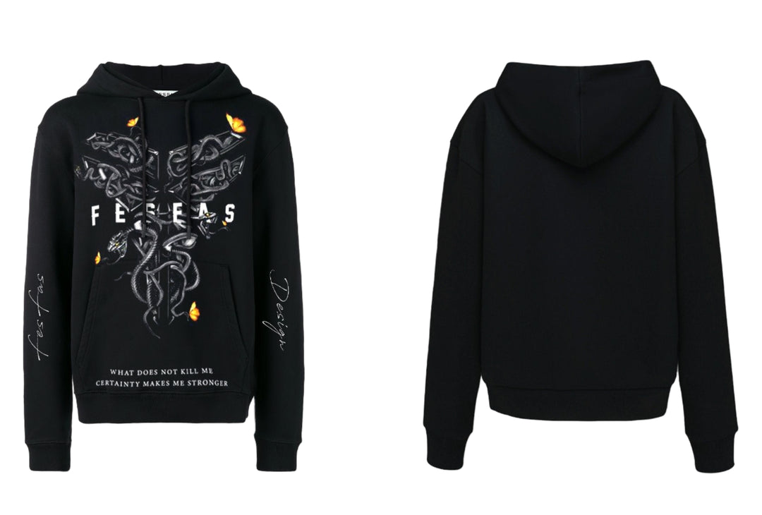 FesFas Venom-print Hoodie | Black | Men