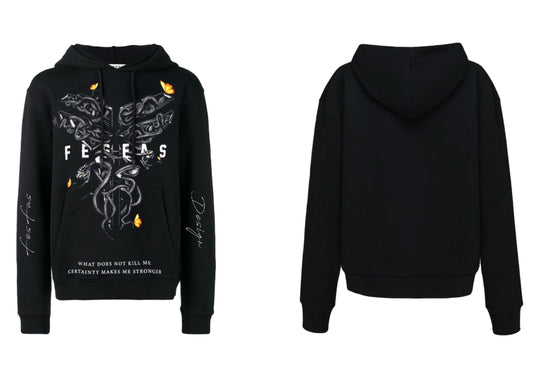 FesFas Venom-print Hoodie | Black | Men