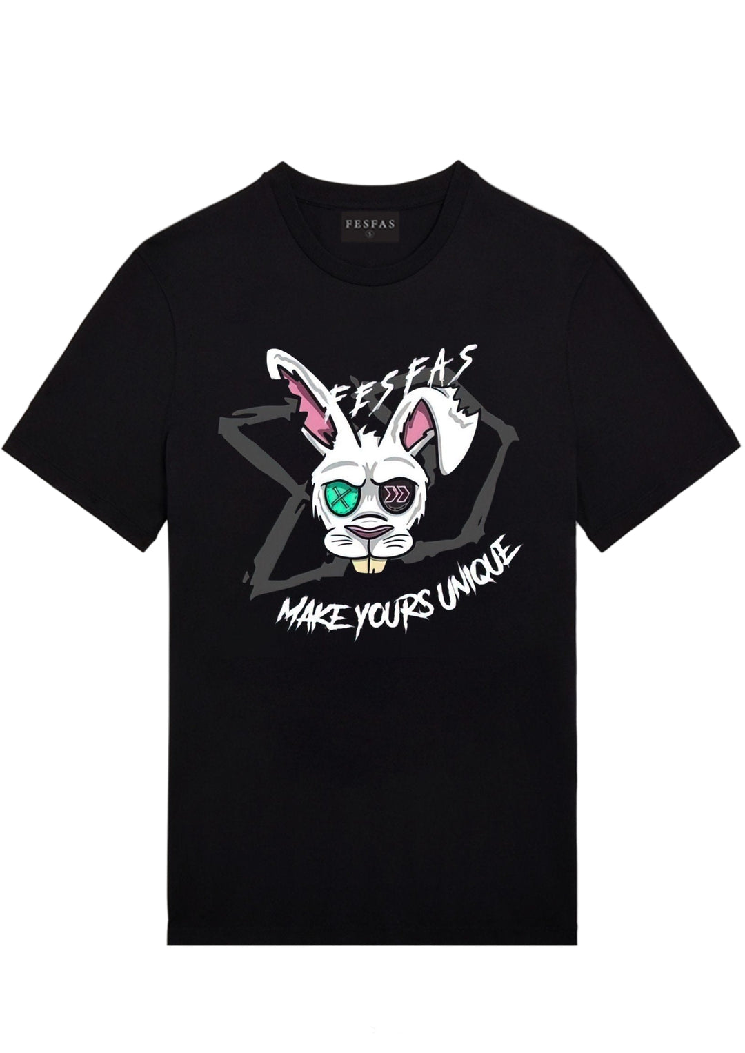 FesFas rabbit-print T-shirt | Black | Men