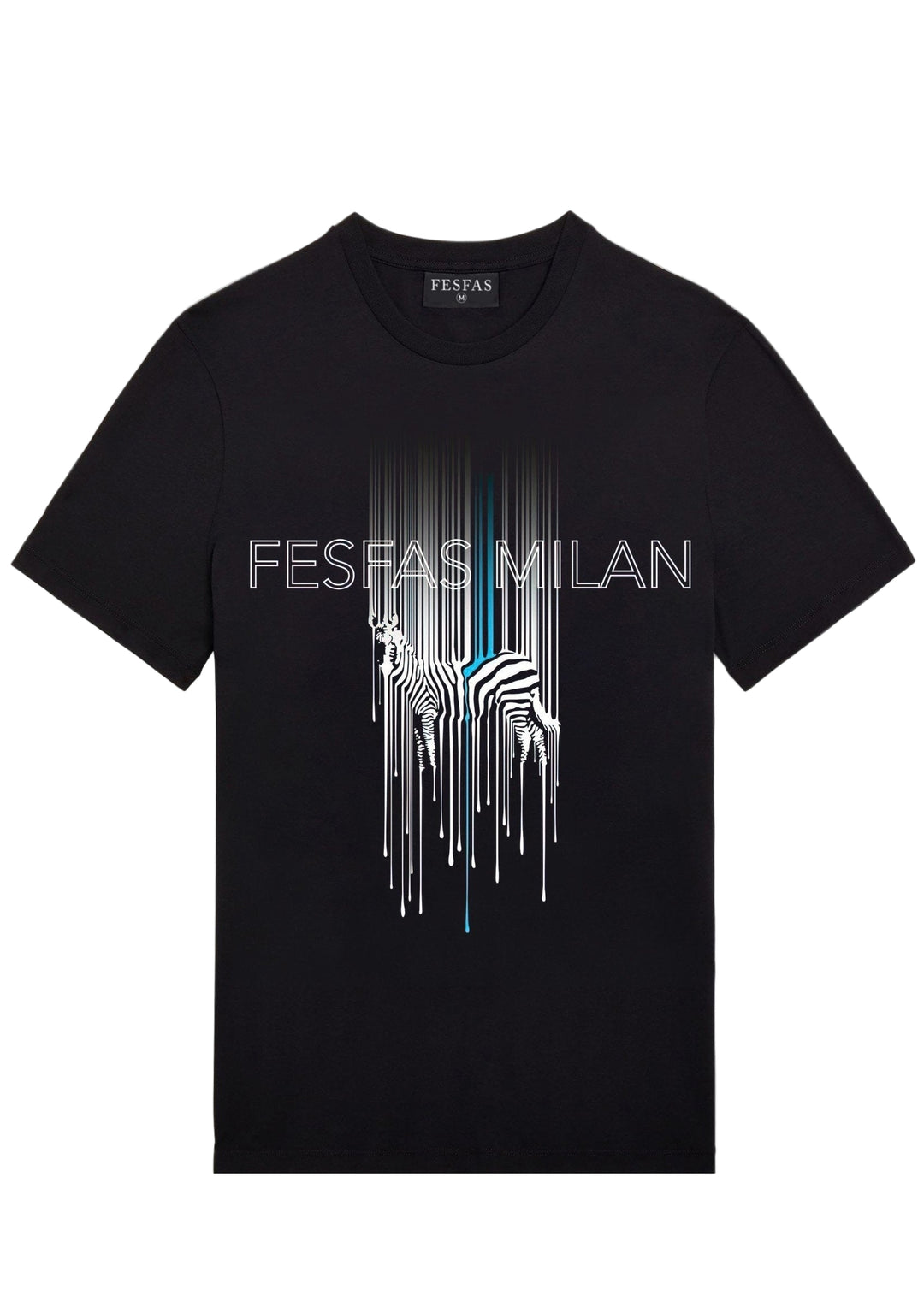 FesFas zebra-print T-shirt | Black | Men