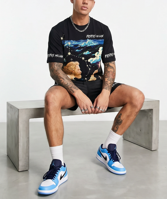 FesFas painting-print T-shirt Set | Black | Men