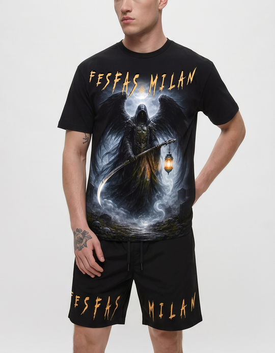 FesFas graphic-print T-shirt Set | Black | Men
