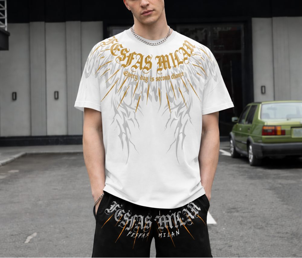 FesFas graphic-print T-shirt Set | Black & White | Men