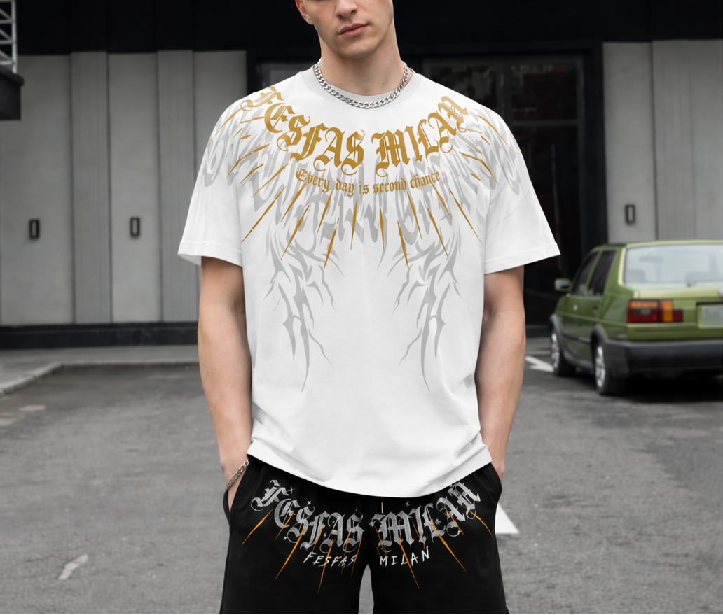 FesFas graphic-print T-shirt Set | Black &amp; White | Men